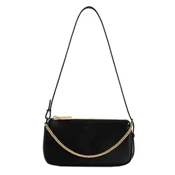Túi Đeo Vai Pedro Leather Chain Detailed Shoulder Bag - Black 66500012 Màu Đen