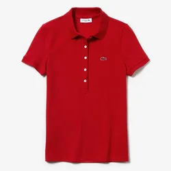 Áo Polo Nữ Lacoste Women's Lacoste Cotton Piqué PF7845 Màu Đỏ Size 42