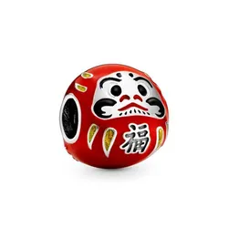 Hạt Vòng Charm Pandora Red Daruma Doll 798920C01 Màu Đỏ