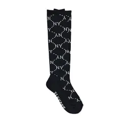 Tất MLB Cao Cổ Diamond Monogram Knee Socks New York Yankees 3ASOKM12N-50BKS Màu Đen