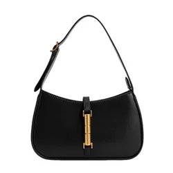Túi Đeo Vai Nữ Charles & Keith CNK Cesia Metallic Accent Shoulder Bag 20151402 Màu Đen