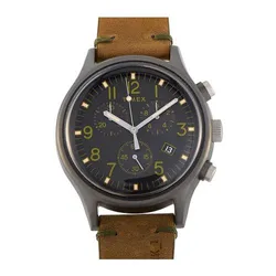 Đồng Hồ Nam Timex MK1 Chronograph Quartz Black Dial Men's Watch TW2R96600 Màu Nâu Đen