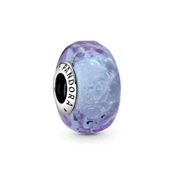 Hạt Vòng Charm Pandora Wavy Lavender Murano Glass 798875C00 Màu Tím