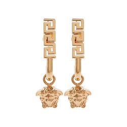 Khuyên Tai Versace Women's Metallic Medusa Charm Greek Motif Earrings Màu Vàng