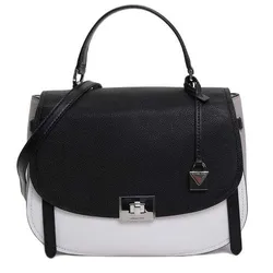 Túi Xách Michael Kors MK Cassie Leather Satchel Màu Đen - Trắng