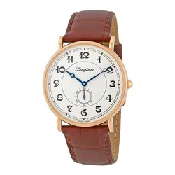 Đồng Hồ Nam Longines Presence Heritage Automatic 18kt Gold Men's Watch L4.785.8.73.2 Màu Nâu
