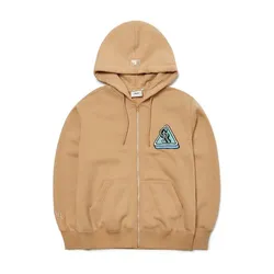 Áo Hoodie MLB City Overfit Zip Up Colorado Rockies 3ATRC0126-04BGS Màu Be