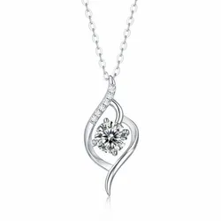 Dây Chuyền Lili Jewelry Bạc Nữ Đính Kim Cương Moissanite Kenelm LILI_282276 Màu Bạc