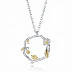 Dây Chuyền Lili Jewelry Bạc Nữ Vòng Hoa Mai LILI_626875 Màu Bạc