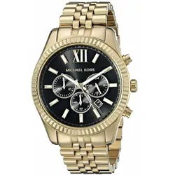 Đồng Hồ Nam Michael Kors MK8286 45mm Màu Đen Vàng