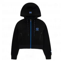 Áo Hoodie MLB Women's Athlete Crop Hood Zip-Up 3FTRA0424-50BKS Màu Đen