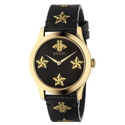 Đồng Hồ Nữ Gucci G-Timeless YA1264055, 38mm Màu Đen Vàng