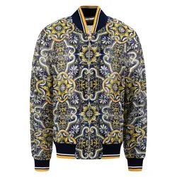 Áo Khoác Nam Dolce & Gabbana D&G Majolica Detail G9SE4T HHM5U HB1MQ Phối Màu Size 48