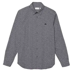 Áo Sơ Mi Lacoste Slim Fit CH2903 EZ6 Màu Đen Chấm Bi Size S