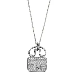 Dây Chuyền Jewery Luxury Constance Charm Diamond Pendant Necklace Màu Bạc