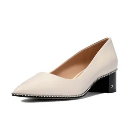 Giày Cao Gót Coach Willa Pump G4610 Màu Trắng Size 36