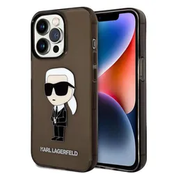 Ốp Điện Thoại Karl Lagerfeld Hardcase Ikonik iphone 14 Pro Max Màu Nâu