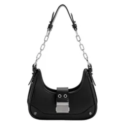 Túi Đeo Vai Charles & Keith CNK Winslet Belted Hobo Bag 40271053 Màu Đen
