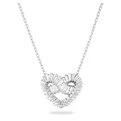 Dây Chuyền Swarovski Matrix Pendant Mixed Cuts, Heart, White, Rhodium Plated 5647924 Màu Bạc