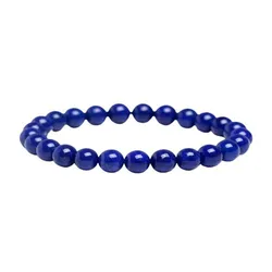 Vòng Đeo Tay LiLi Jewelry Ngọc Lưu Ly 7A LILI_848245 Màu Xanh Dương Kích Thước Đá 6mm