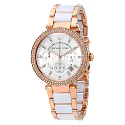 Đồng Hồ Michael Kors Parker Chronograph White Dial Ladies Watch MK5774
