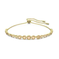 Vòng Đeo Tay Nữ Swarovski Emily Bracelet Mixed Round Cuts, Gold Tone, Gold-Tone Plated 5663395 Màu Vàng