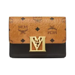 Ví MCM Card Holder MYACALM02IW001 Màu Nâu Đen