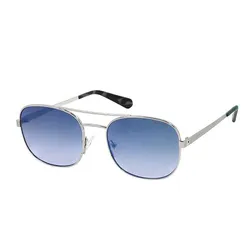 Kính Mát Guess Pilot Sunglasses GU5201 10X 56-17 Màu Xanh Gọng Bạc