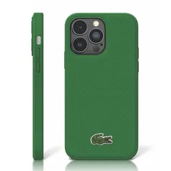 Ốp Điện Thoại Lacoste Hard Case Iconic Petit Pique iPhone 14 Pro Max LCHCP14XPVCN Màu Xanh Lá