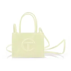 Túi Xách Tay Nữ Telfar Small Shopping Bag Glue Màu Xanh Cốm