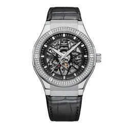 Đồng Hồ Nam SRWATCH Skeleton SG19193.4101 Màu Đen