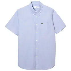 Áo Sơ Mi Nam Lacoste Men's Regular Fit Oxford Cotton Shirt CH2949-IN-HBP Màu Xanh Blue Size 40