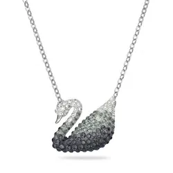 Dây Chuyền Nữ Swarovski Iconic Swan Pendant Swan, Gray, Rhodium Plated 5614103 Màu Xám (Mặt Lớn)