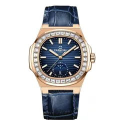 Đồng Hồ Nam I&W Carnival Nautilus Automatic 8110G-VH-DD-X G8110.304.425 Màu Vàng Xanh Navy