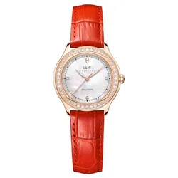 Đồng Hồ Nữ I&W Carnival 593L1 Quartz Màu Đỏ