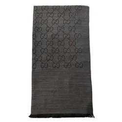 Khăn Quàng Cổ Unisex Gucci Muffler Stole 165904 3G646 1100 Màu Đen Size 45 x 180cm