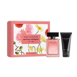Set Nước Hoa Nữ Narciso Rodriguez Musc Noir Rose EDP + Lotion