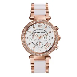 Đồng Hồ Nữ Michael Kors Parker Chronograph Watch MK5774 Màu Vàng Hồng/Trắng