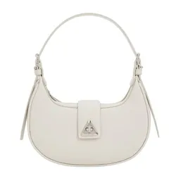 Túi Xách Nữ Charles & Keith CNK Trice Metallic Accent Belted Shoulder Bag Chalk CK2-50271205 Màu Trắng