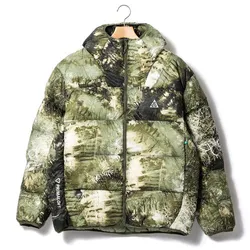 Áo Khoác Phao Unisex Nike ACG Lunar Lake Puffer Therma-Fit ADV Loose Hooded Jacket FB8122-386 Màu Xanh Rêu Size L