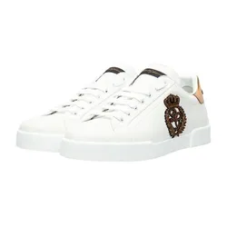 Giày Sneaker Nam Dolce & Gabbana D&G White Leather CS1761AH1368I047 Màu Trắng Size 5.5
