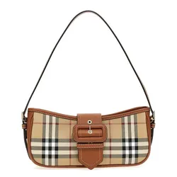 Túi Đeo Vai Nữ Hobo Burberry Sling Shoulder Bag In Vintage Check Màu Nâu Be