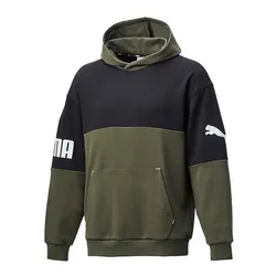 Áo Hoodie Puma Power Oversized Hoodie 671880 Màu Đen Phối Xanh Rêu Size S