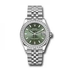 Đồng Hồ Nữ Rolex Datejust 31mm Stainless Steel 278384-0022 Màu Xanh Bạc