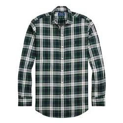 Áo Sơ Mi Nam Ralph Lauren Classic Fit Plaid Twill Shirt 588001 Màu Xanh/Xám Size XS