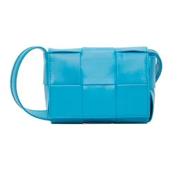 Túi Đeo Chéo Nữ Bottega Veneta Blue Candy Cassette Bag Màu Xanh Dương