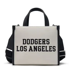Túi Tote MLB Varsity Jacquard LA Dodgers 3AORS024N-07CRM Màu Đen Xám