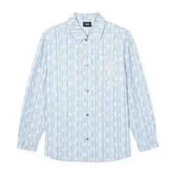 Áo Sơ Mi MLB Denim New York Yankees 3ADRM0341-50BLL Màu Xanh