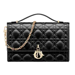 Túi Đeo Chéo Nữ Dior Miss Top Handle Bag M0997ONGE_M900 Màu Đen