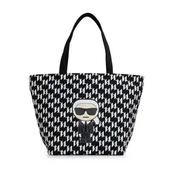 Túi Tote Nữ Karl Lagerfeld Cannes Canvas Tote LH3BG7CU Màu Đen Trắng